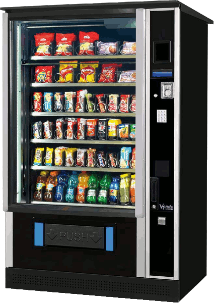 Snackautomat sandenvendo g-snack Design XL Master Outdoor Kombiautomat, Süßigkeitenautomat