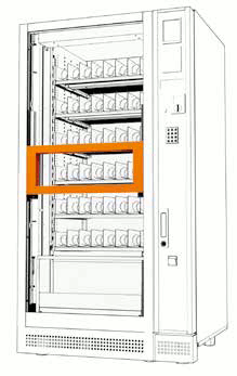 Snackautomat, Süßigkeitenautomat sandenvendo g-snack Evolution Detail